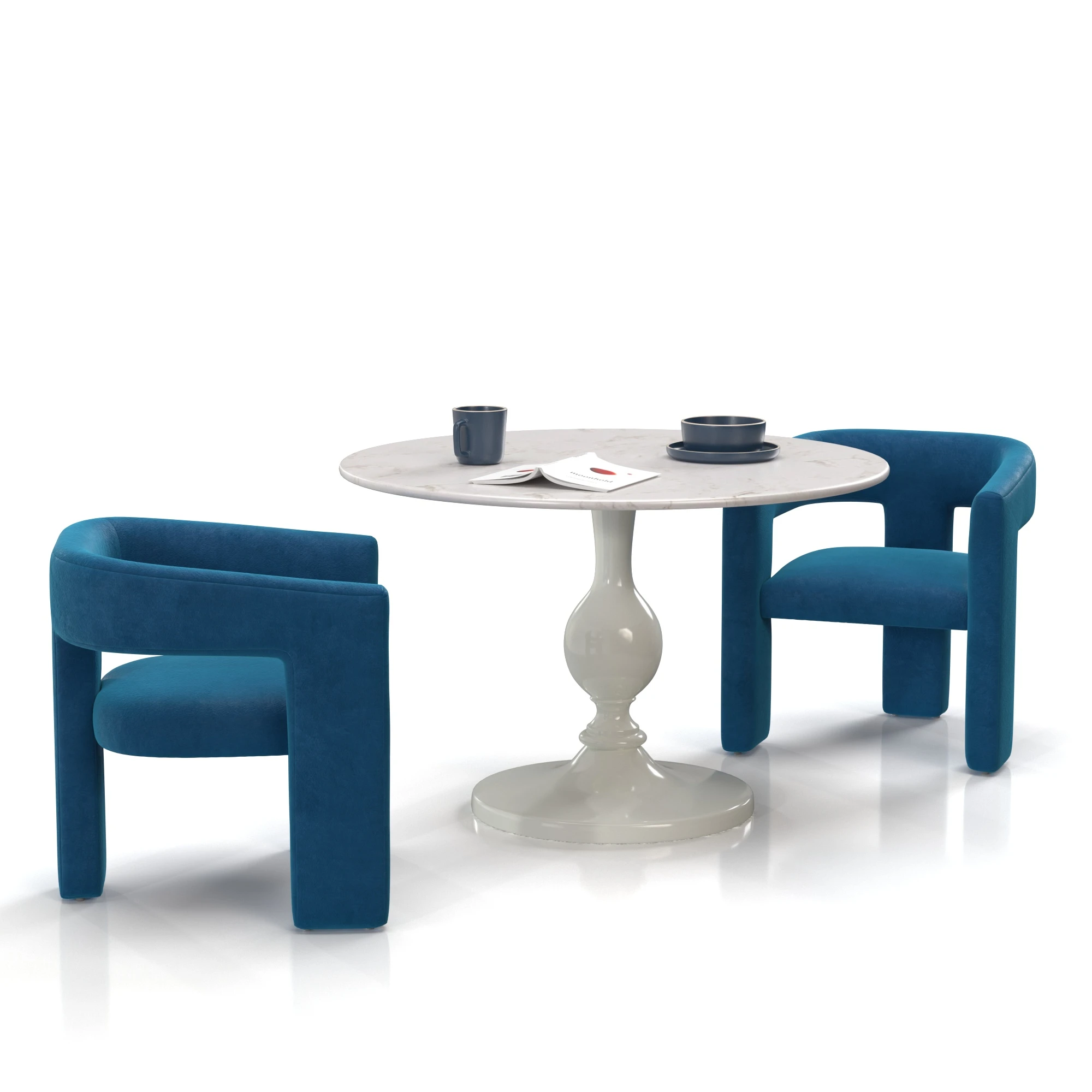 Dining Set 12 3D Model_04